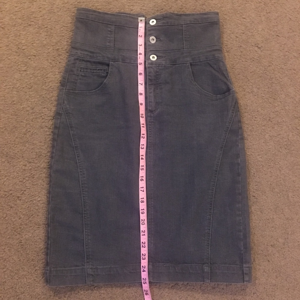 High waisted denim skirt - Picture 4 of 7